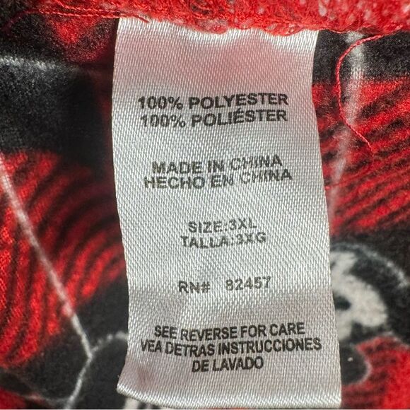 Disney Mickey Mouse red plaid super soft fleece pajama lounge pants size 3XL - Picture 4 of 4